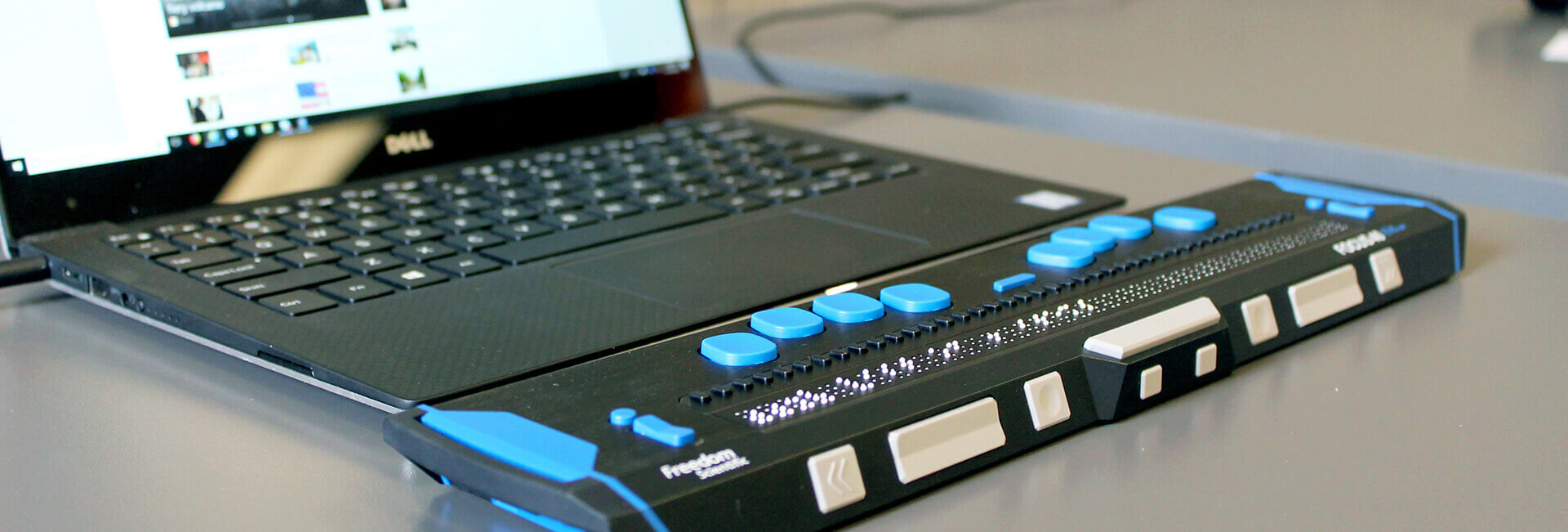 An image of assistive technology for the blind.